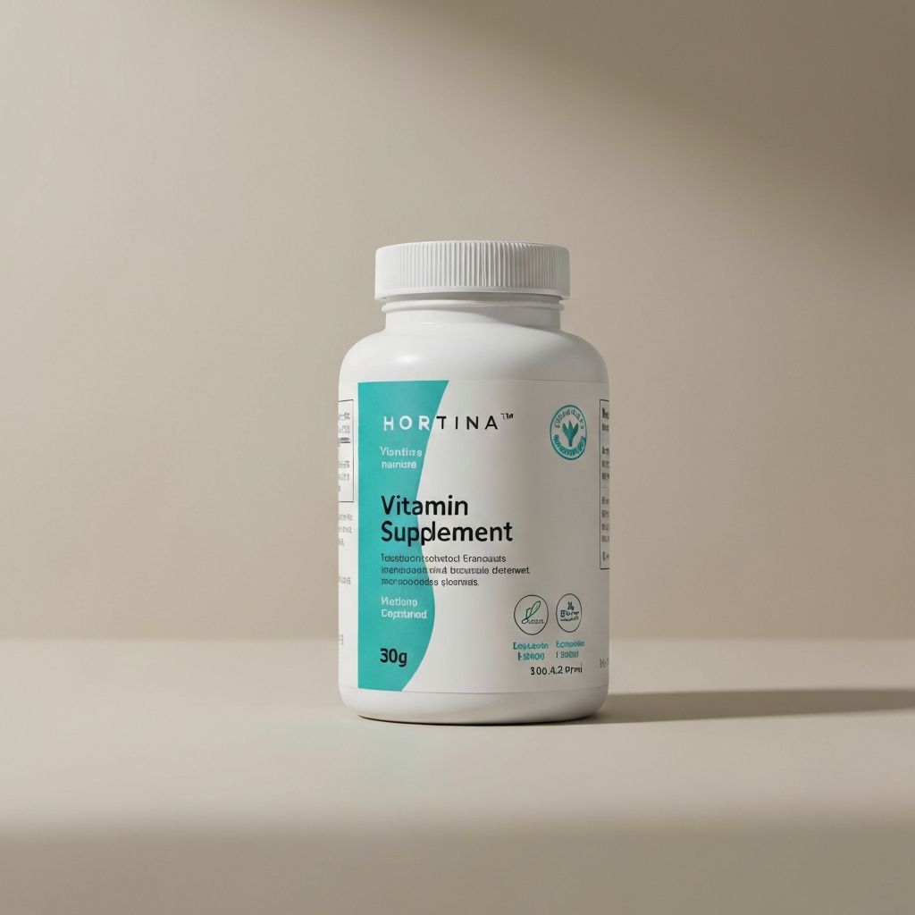 Premium supplement bottle